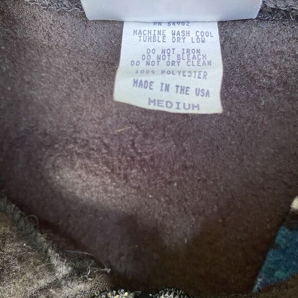 VTG SPYDER Mens M Fleece Vest Rare Web Shoulders 90s Full Zip USA Made - Picture 4 of 10